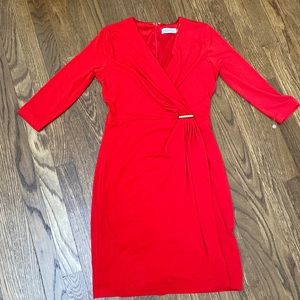 Calvin Klein 4p red dress